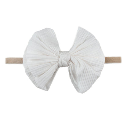 Children's Printed Bowknot Hair Lead Flower Headband