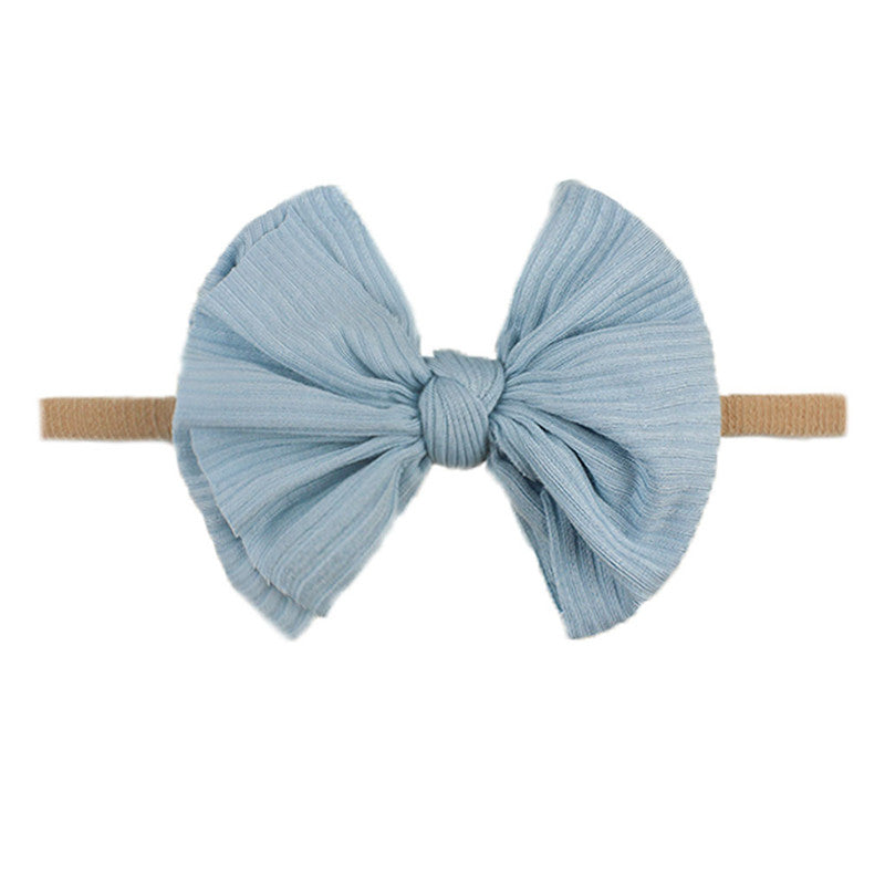 Children's Printed Bowknot Hair Lead Flower Headband