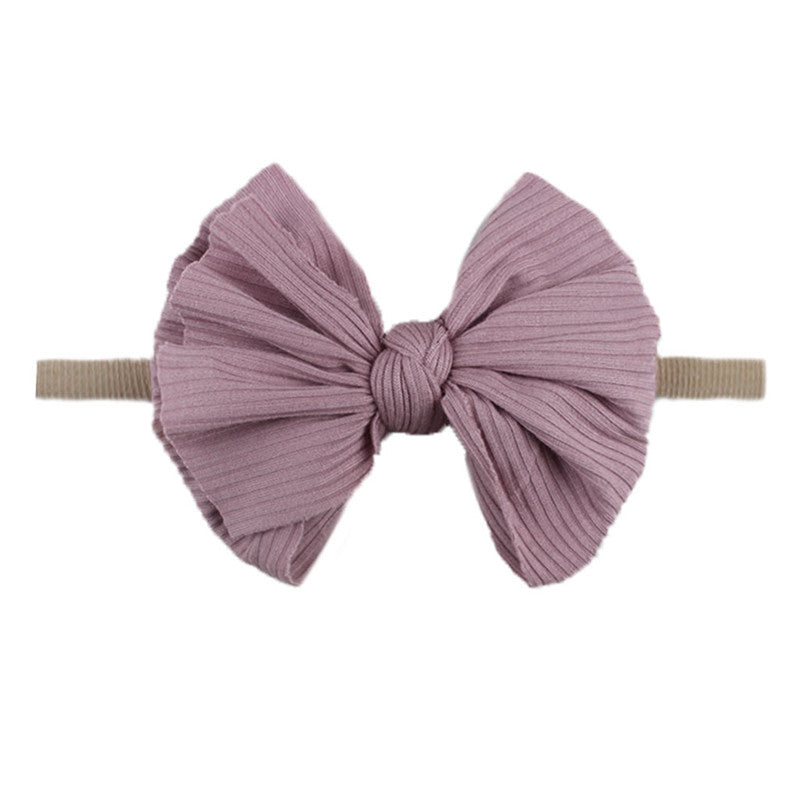 Children's Printed Bowknot Hair Lead Flower Headband