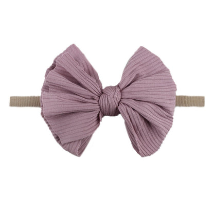 Children's Printed Bowknot Hair Lead Flower Headband
