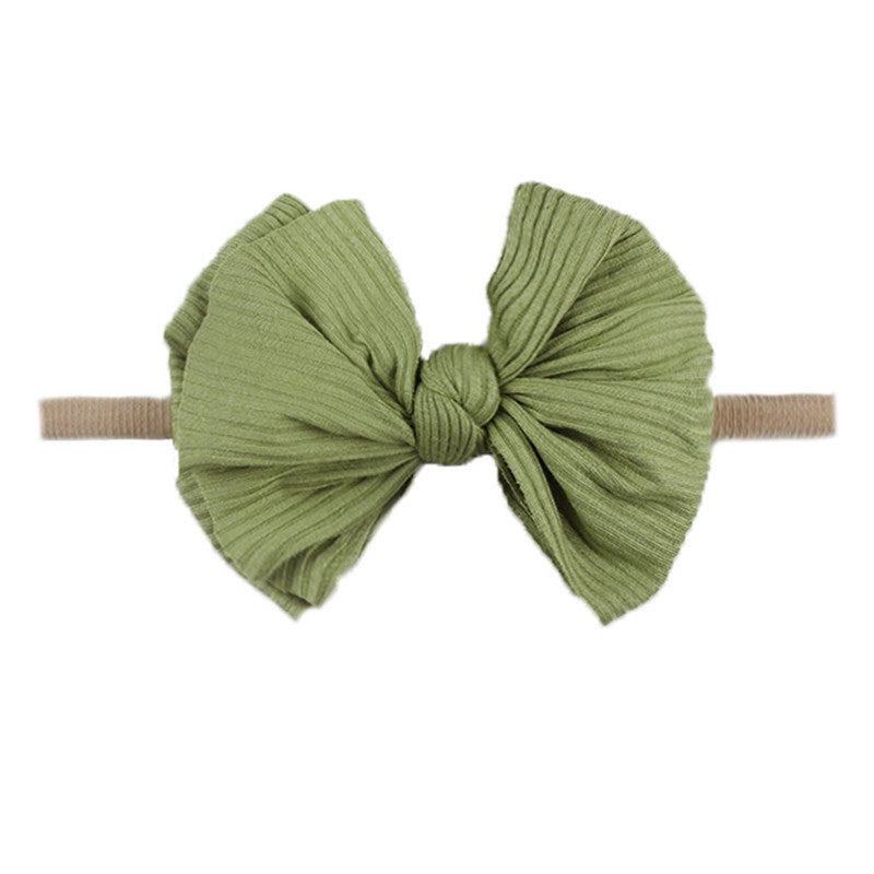 Children's Printed Bowknot Hair Lead Flower Headband
