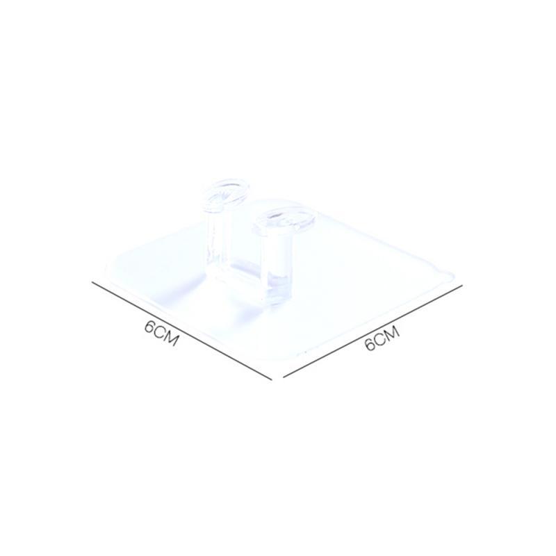 Transparent Plastic Plug Hook Seamless Strong Power Plug Socket Hook