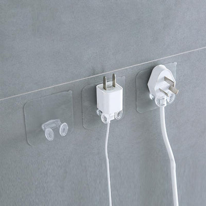 Transparent Plastic Plug Hook Seamless Strong Power Plug Socket Hook