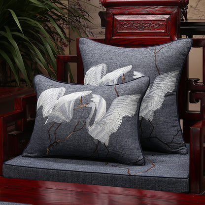 New Chinese Mahogany Sofa Cushion With Backrest Arhat Mattress Five-piece Solid Wood Furniture Chair Cushion Cushion Custom