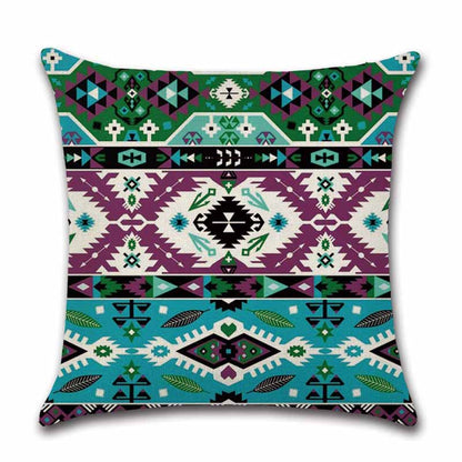Cushion Covers Square Decorative Pillow Covers Cotton Linen Datura Throw Pillow Covers Set of 4 Cushion Covers 18x18 inch,