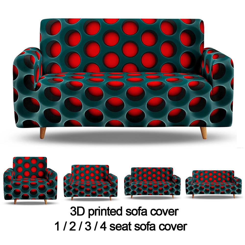 Circle Non-Slip Elastic Sofa Cover Cover All Seasons Universal All-Inclusive Hot Sale Cross-Border Supply Multi-Color Can Be Customized