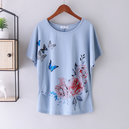 National Plus Size Cotton Short-sleeved T-shirt