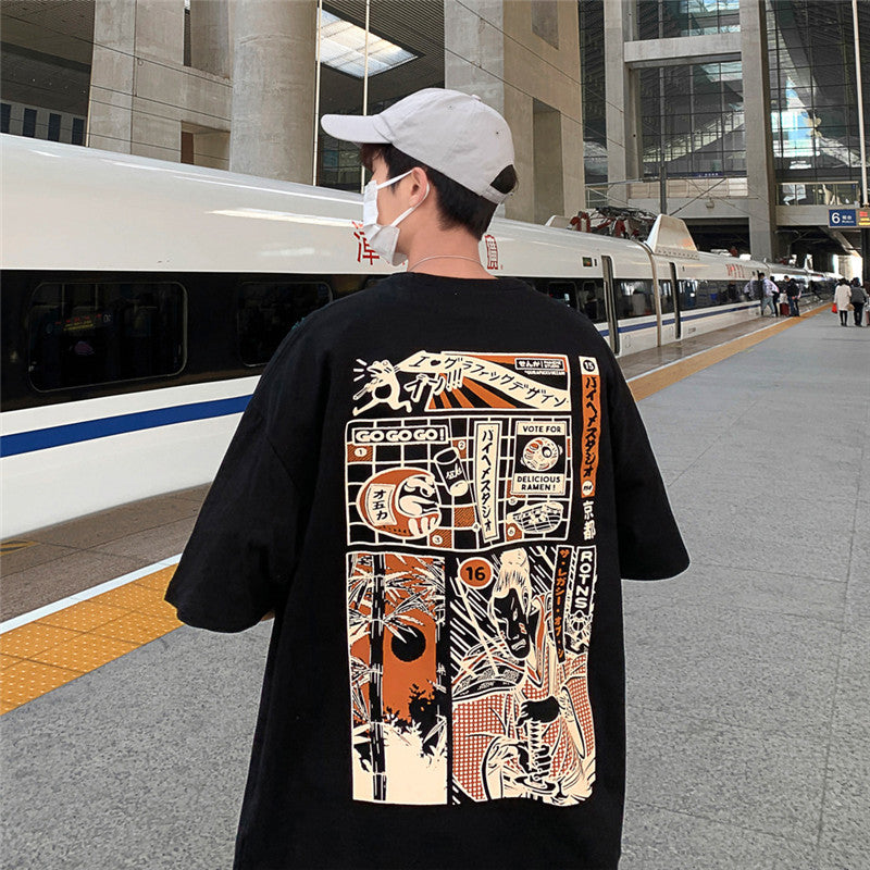 Printed Plus Size Casual Men's Half Sleeve Shirt T-shirt