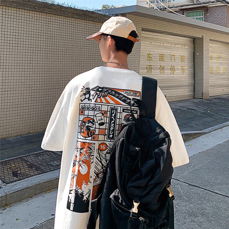 Printed Plus Size Casual Men's Half Sleeve Shirt T-shirt