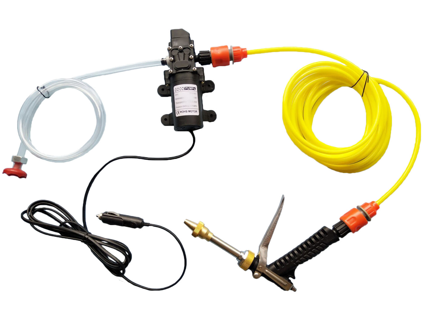 Bronze Gun Car Washing Device 12V Water Pump