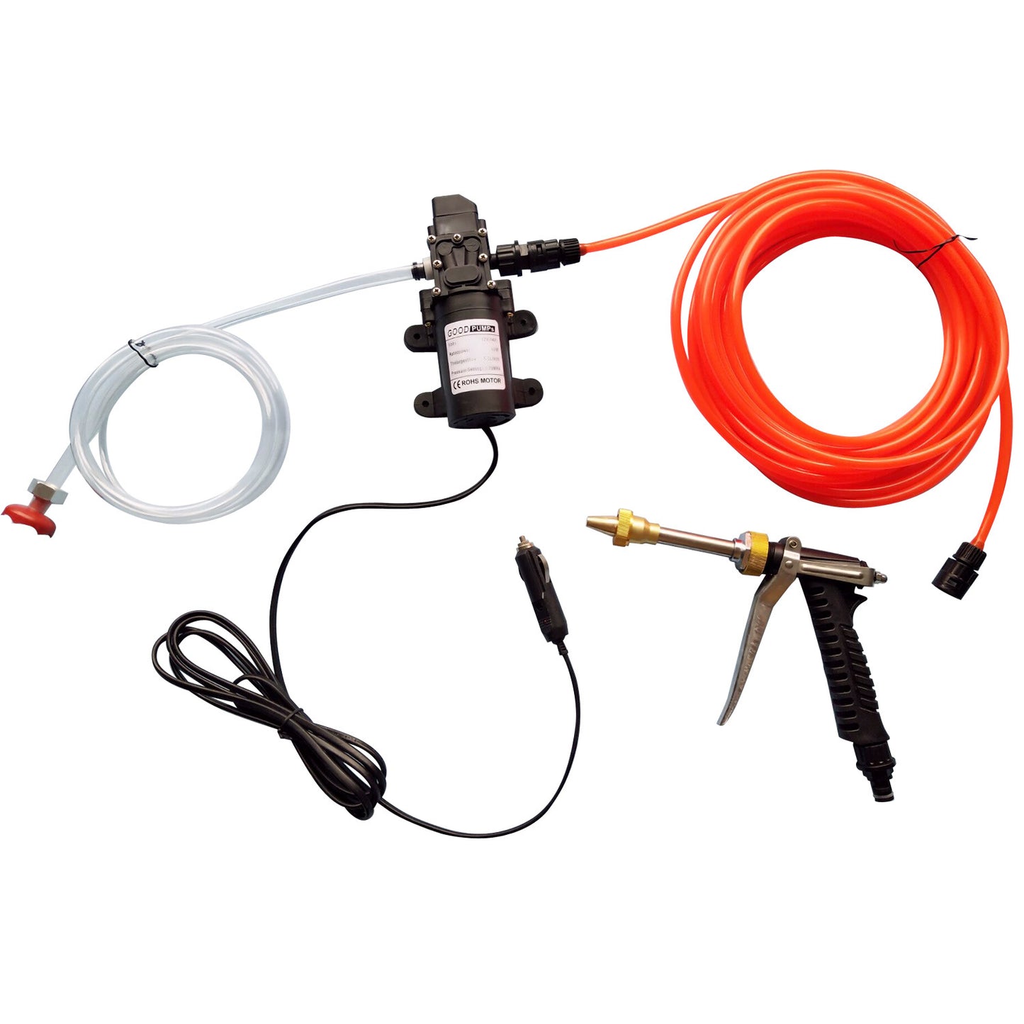 Bronze Gun Car Washing Device 12V Water Pump