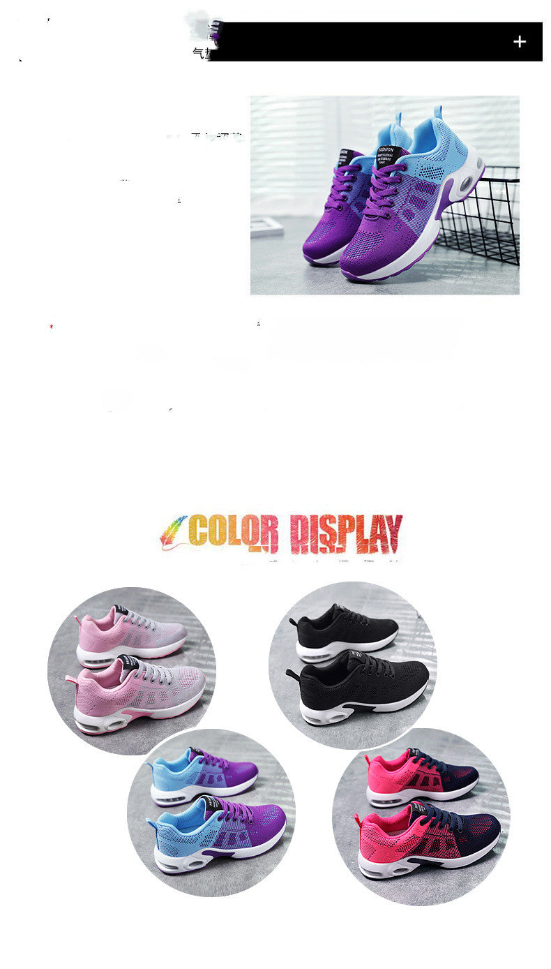 Casual Shoes Breathable Lightweight Mother Shoes Lace-up Cushioned Sneakers Women - FLIPSTYLEZLLC