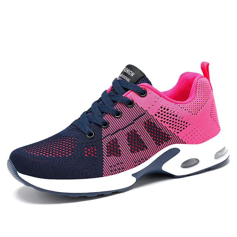 Casual Shoes Breathable Lightweight Mother Shoes Lace-up Cushioned Sneakers Women - FLIPSTYLEZLLC