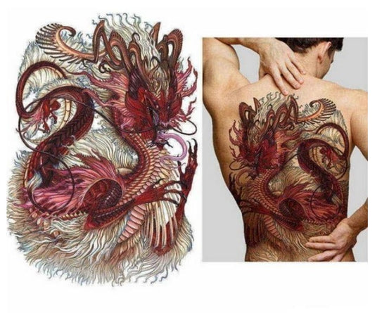 Oversized Full Back Tattoo Stickers Waterproof And Eco-friendly Tattoo Stickers On The Back Can be customized