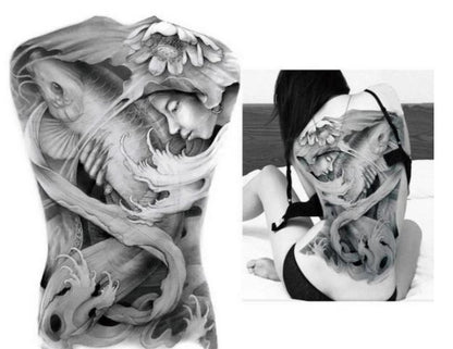 Oversized Full Back Tattoo Stickers Waterproof And Eco-friendly Tattoo Stickers On The Back Can be customized