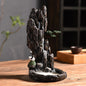 Backflow Incense Burner Creative Ornaments Flowing Smoke Incense Burner Dharma Lotus Pond Moonlight