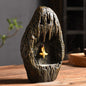 Backflow Incense Burner Creative Ornaments Flowing Smoke Incense Burner Dharma Lotus Pond Moonlight