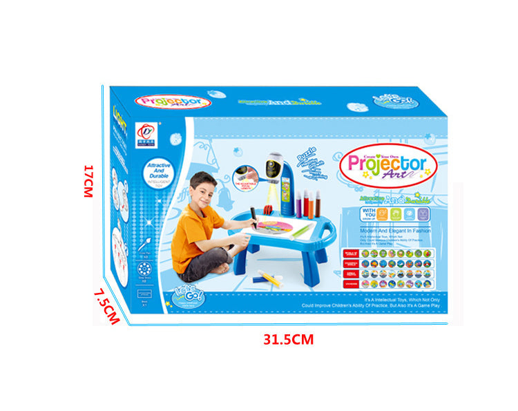 Children's Plastic Drawing Board Table, Projection Drawing Machine Teaching Aid, Multi-function Projection Drawing Board, Writing Board
