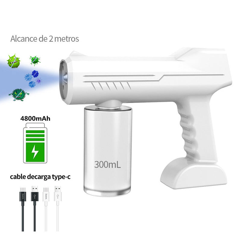 Anti-Epidemic Disinfection Electric Sprayer Lithium Battery Nano Blue Light Small Spray Gun Wireless Charging Atomizer