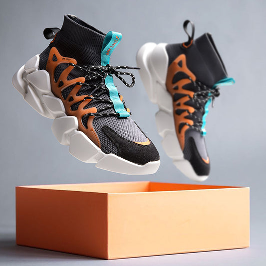 Socks Shoes Men'S Sports Shoes Korean Version Of Flying Shoes Men'S Running Shoes Men'S Shoes Breathable Old Shoes