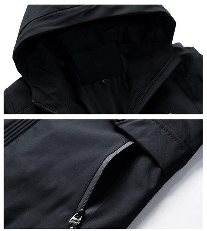 Spring And Autumn Fattening Plus Size Hooded Windbreaker