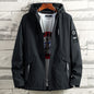 Spring And Autumn Fattening Plus Size Hooded Windbreaker