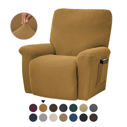 New Solid Color Corn Fleece Stretch Tight-Packed Four Seasons Sofa Cover Split