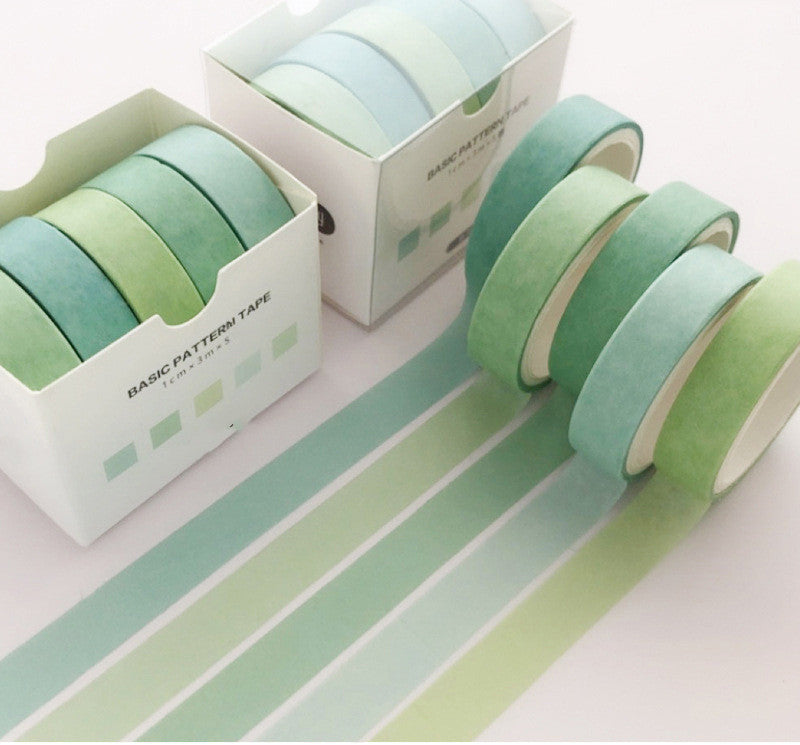 Basic Pattern Color Gift box Set With Salt Pocket Sticker