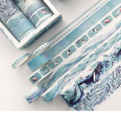 Basic Pattern Color Gift box Set With Salt Pocket Sticker