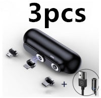 Pocket Portable Magnetic With Plug Capsule Power Bank 2600 Mah Three-In-One Magnetic Mobile Power Customization