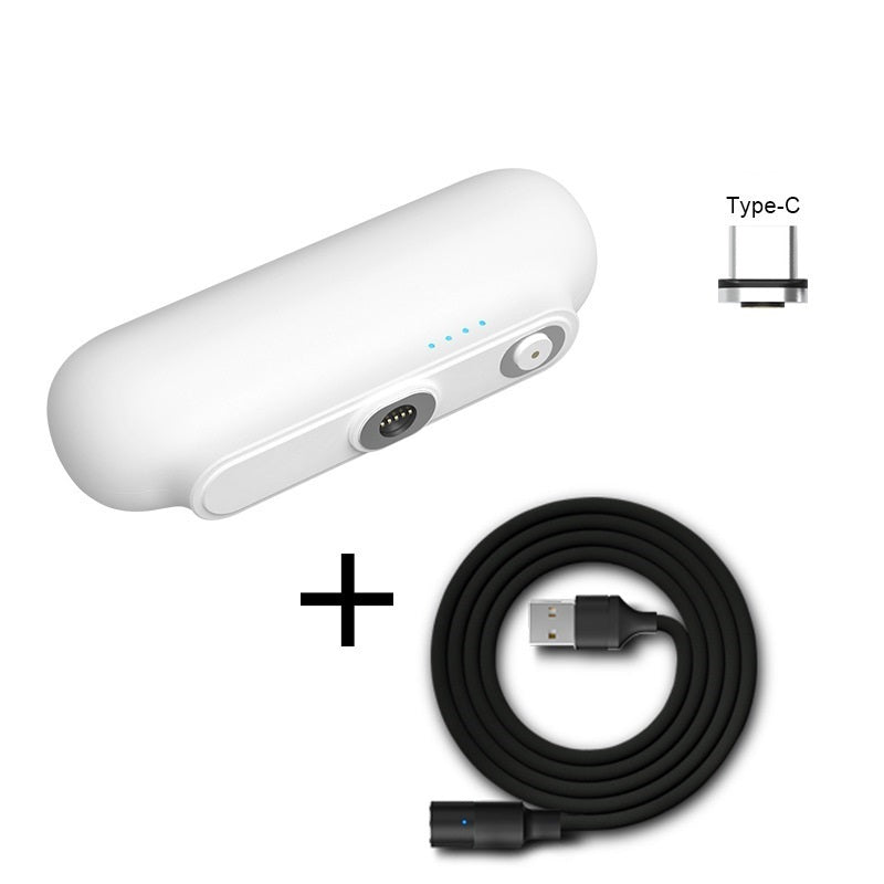 Pocket Portable Magnetic With Plug Capsule Power Bank 2600 Mah Three-In-One Magnetic Mobile Power Customization