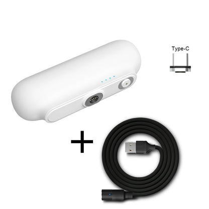 Pocket Portable Magnetic With Plug Capsule Power Bank 2600 Mah Three-In-One Magnetic Mobile Power Customization