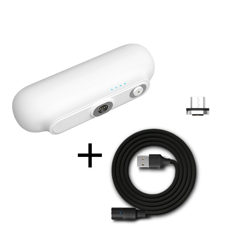 Pocket Portable Magnetic With Plug Capsule Power Bank 2600 Mah Three-In-One Magnetic Mobile Power Customization