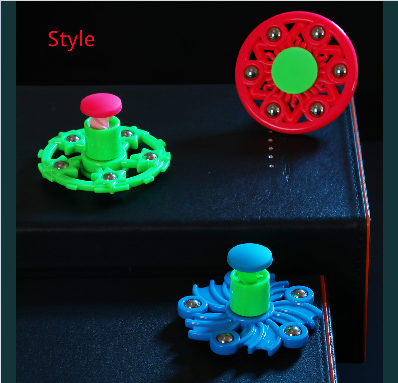 Educational Toys, Hand Pat, Press The Top, Fingertips, Fingers To Rotate The Top