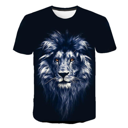 Fashion Animal Lion 3D Printed T-Shirt