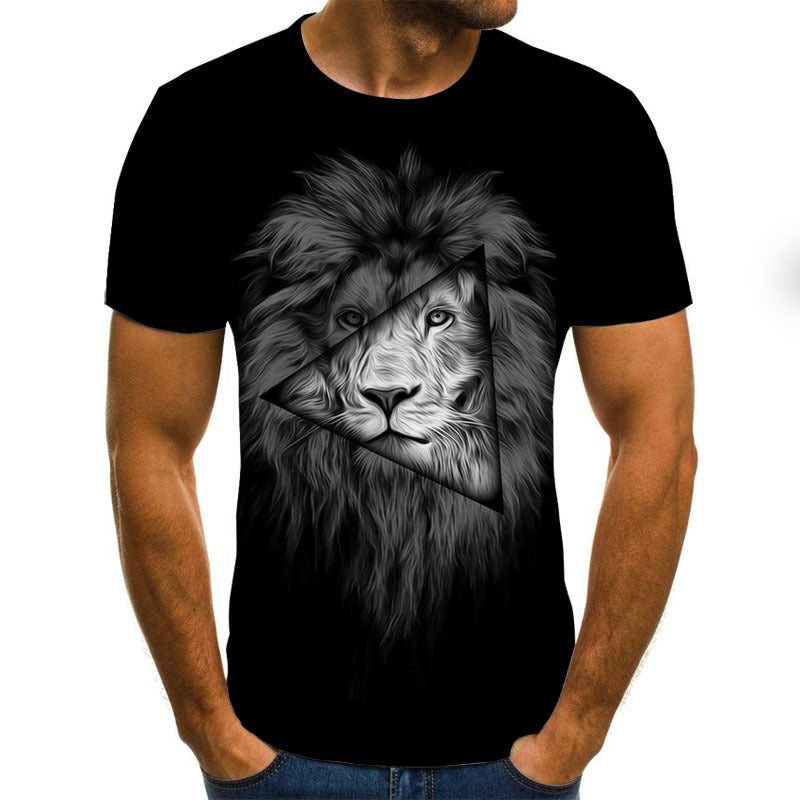 Fashion Animal Lion 3D Printed T-Shirt