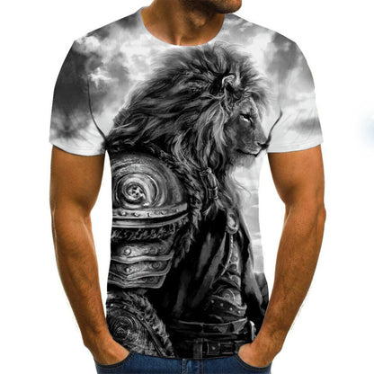 Fashion Animal Lion 3D Printed T-Shirt