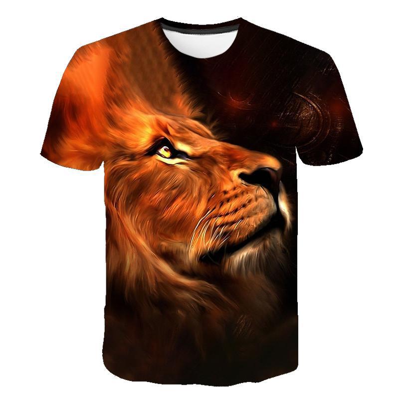 Fashion Animal Lion 3D Printed T-Shirt