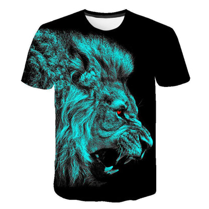 Fashion Animal Lion 3D Printed T-Shirt