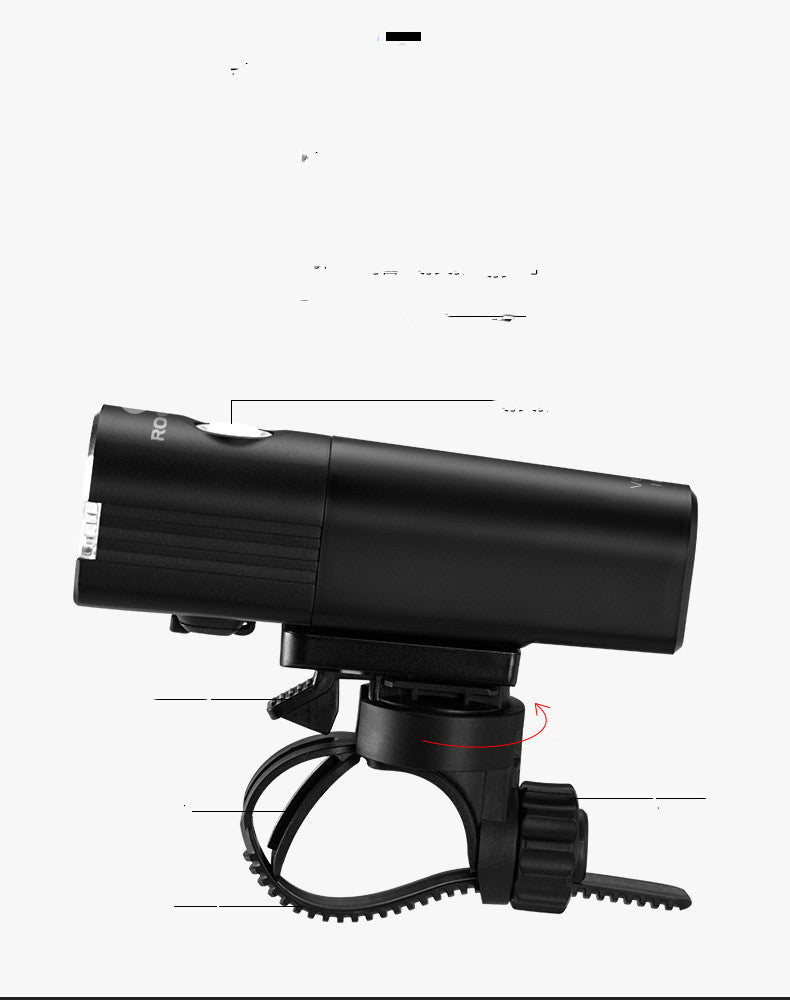 Bicycle Light Front Light Night Riding Rechargeable Glare Flashlight Mountain Road Bike Riding Equipment