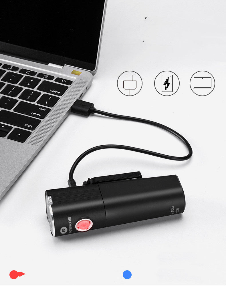 Bicycle Light Front Light Night Riding Rechargeable Glare Flashlight Mountain Road Bike Riding Equipment