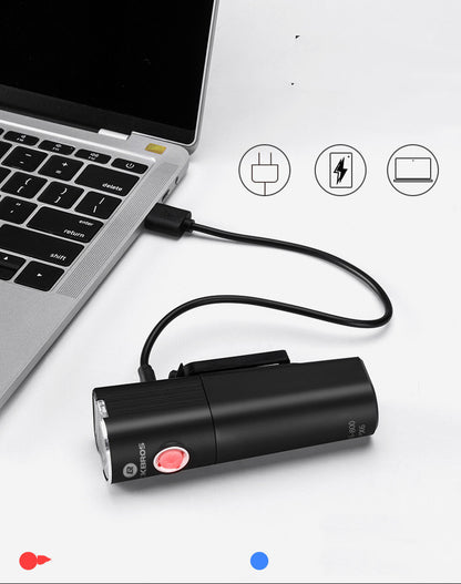 Bicycle Light Front Light Night Riding Rechargeable Glare Flashlight Mountain Road Bike Riding Equipment