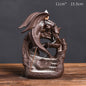Ceramic Smoke Backflow Incense Burner Creative Flying Dragon In The Sky Nordic Pterodactyl Sandalwood Flow Stove Decoration