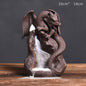 Ceramic Smoke Backflow Incense Burner Creative Flying Dragon In The Sky Nordic Pterodactyl Sandalwood Flow Stove Decoration