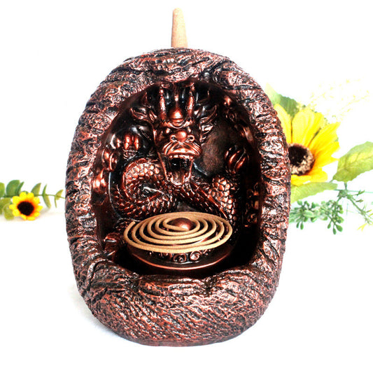 Qianlong Smoke Backflow Tower Incense Burner Personalized Tea Ceremony Supplies