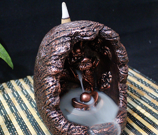 Qianlong Smoke Backflow Tower Incense Burner Personalized Tea Ceremony Supplies