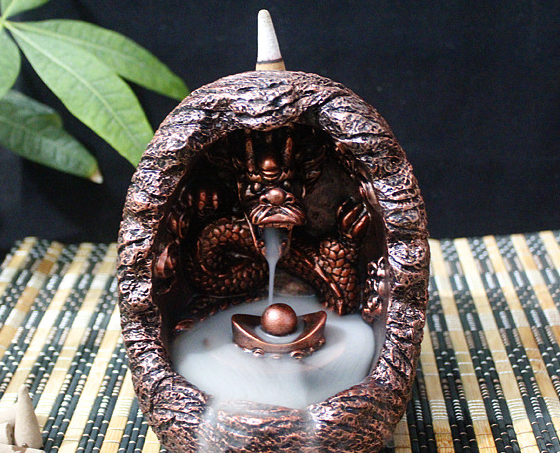 Qianlong Smoke Backflow Tower Incense Burner Personalized Tea Ceremony Supplies