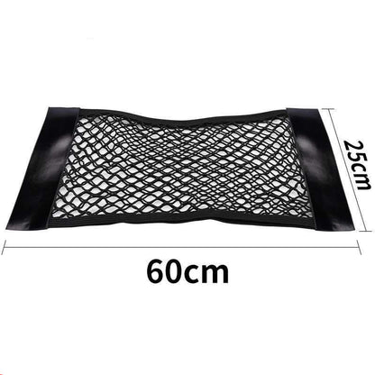 Trunk Car Net Pocket Velcro Car Accessories Storage Bag Net Fixed Net Bag Car Tail Box Storage Bag