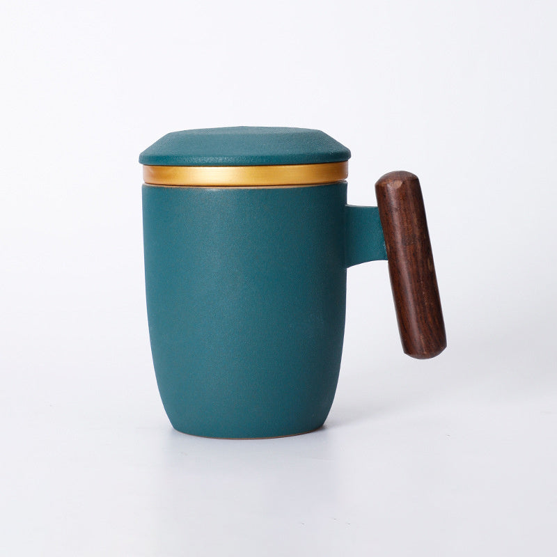 Ceramic Mug With Filter Tea Cup Gift Box