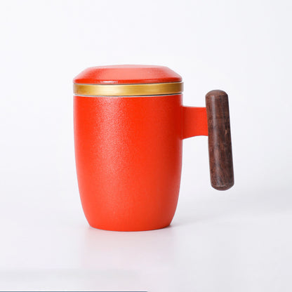 Ceramic Mug With Filter Tea Cup Gift Box